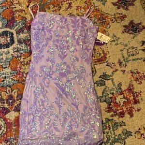 Lavender Sequin Dress